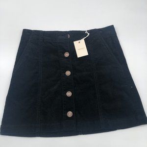NWT- Forever 21 Corduroy Buttoned Skirt